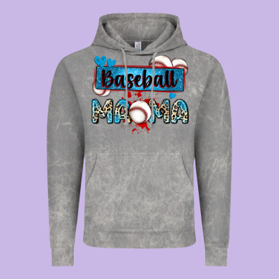 Baseball Mama With Leopard Vintage Hoodie Designed By Zillion Design Studio