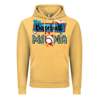 Vintage Mustard baseball mama with leopard Vintage Hoodie - Zillion Design Studio