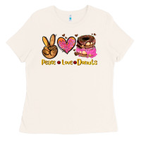 Bone peace love donuts Ladies Tee - AdoDesignShop