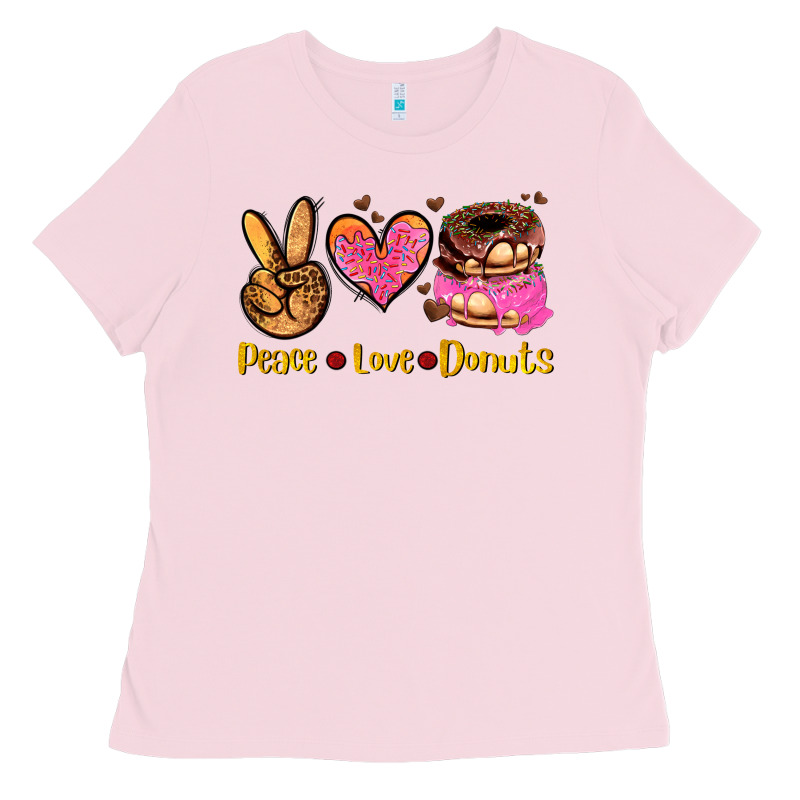 Peace Love Donuts Ladies Tee by AdoDesignShop | Teevron