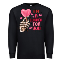 Black i m a sucker for you Premium Sweatshirt - MaliasSmallBusiness