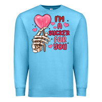 Ocean Blue i m a sucker for you Premium Sweatshirt - MaliasSmallBusiness