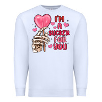 White i m a sucker for you Premium Sweatshirt - MaliasSmallBusiness