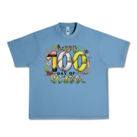 Pebble Blue happy 100 day of school Urban Heavy Tee - RacoonDesign