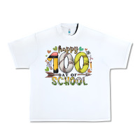 White happy 100 day of school Urban Heavy Tee - RacoonDesign
