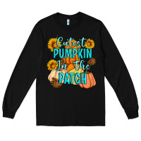 Black Cutest Pumpkin In The Patch Long Sleeve Tee - Artiststas