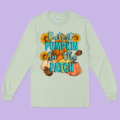 Cutest Pumpkin In The Patch Long Sleeve Tee Designed By Artiststas