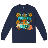 Navy Cutest Pumpkin In The Patch Long Sleeve Tee - Artiststas