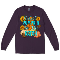 Plum Cutest Pumpkin In The Patch Long Sleeve Tee - Artiststas