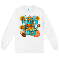 White Cutest Pumpkin In The Patch Long Sleeve Tee - Artiststas