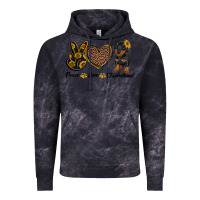 Cloud Black peace love dachshund Vintage Hoodie - RanaPortraitStore