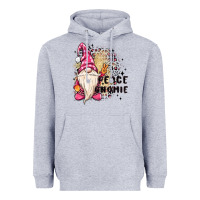 Heather Grey peace gnomie Heavyweight Hoodie - MaliasSmallBusiness
