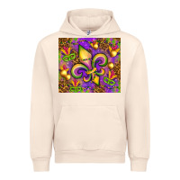 Sandshell Mardi Gras fleur de lis Urban Hoodie - NancyCooperArtShop