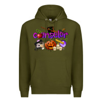 Army Green Counselor Halloween Premium Hoodie - LillyAllenDesigns