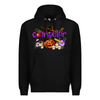 Black Counselor Halloween Premium Hoodie - LillyAllenDesigns