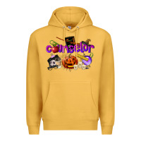 Mustard Counselor Halloween Premium Hoodie - LillyAllenDesigns