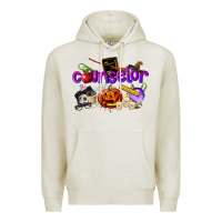 Oatmeal Heather Counselor Halloween Premium Hoodie - LillyAllenDesigns