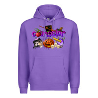 Purple Counselor Halloween Premium Hoodie - LillyAllenDesigns