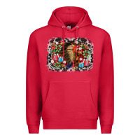 Cardinal indian hat christmas Premium Hoodie - AdoDesignShop