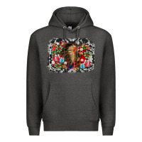 Charcoal Heather indian hat christmas Premium Hoodie - AdoDesignShop