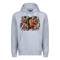 Heather Grey indian hat christmas Premium Hoodie - AdoDesignShop