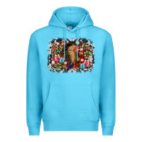 Ocean Blue indian hat christmas Premium Hoodie - AdoDesignShop