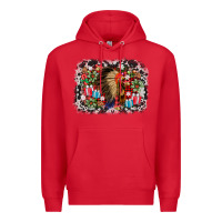 Red indian hat christmas Premium Hoodie - AdoDesignShop
