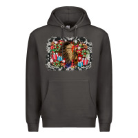 Smoke indian hat christmas Premium Hoodie - AdoDesignShop