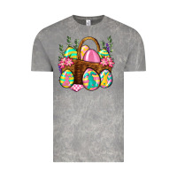 Cloud Rock Easter eggs with basket Easter Day Vintage Tee - Neo Western