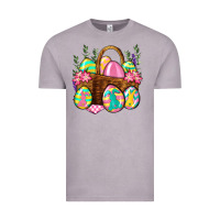 Vintage Zinc Easter eggs with basket Easter Day Vintage Tee - Neo Western