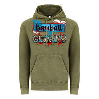 Vintage Olive baseball granny with leopard Vintage Hoodie - Zillion Design Studio