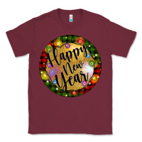 Burgundy christmas happy new year Classic Tee - Artiststas