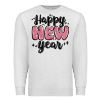 Oatmeal Heather happy new year Premium Sweatshirt - MaliasSmallBusiness