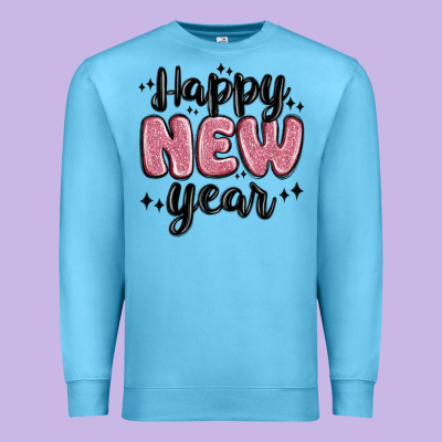 Happy New Year Premium Sweatshirt Designed By Maliassmallbusiness