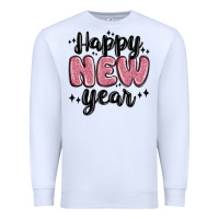 White happy new year Premium Sweatshirt - MaliasSmallBusiness