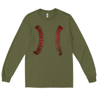 Army Green ball stitch Long Sleeve Tee - AdoDesignShop