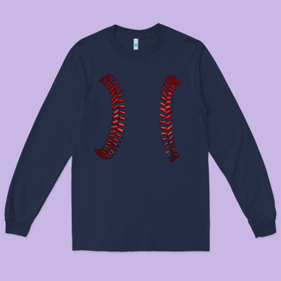Ball Stitch Long Sleeve Tee Designed By Adodesignshop