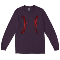 Plum ball stitch Long Sleeve Tee - AdoDesignShop