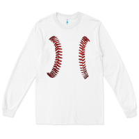 White ball stitch Long Sleeve Tee - AdoDesignShop