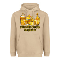 Mushroom Childhood Cancer Awareness coffee cups Heavyweight Hoodie - NancyCooperArtShop