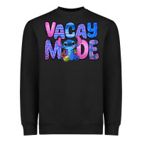 Black vacay mode stitch Heavyweight Sweatshirt - Zillion Design Studio