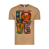 Vintage Camel Love Halloween Lips Vintage Tee - CowhideDigitalArt