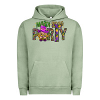 Pigment Oil Green Mardi Gras party Urban Hoodie - NancyCooperArtShop