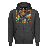 Charcoal Heather french bulldog Zipper Hoodie - BarkalooDesign