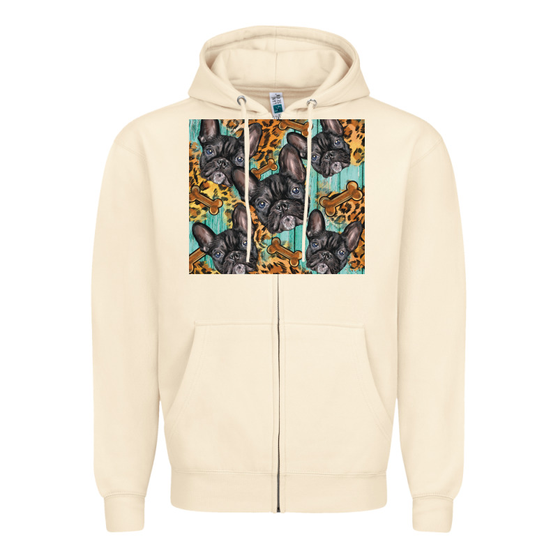 French Bulldog Zipper Hoodie by BarkalooDesign | Teevron