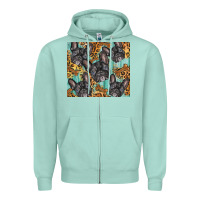 Seafoam french bulldog Zipper Hoodie - BarkalooDesign