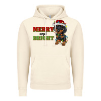 Vintage Artic merry and bright dachshund Vintage Hoodie - RanaPortraitStore