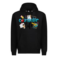 Black Counselor Life Premium Hoodie - LillyAllenDesigns
