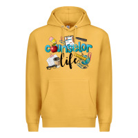 Mustard Counselor Life Premium Hoodie - LillyAllenDesigns