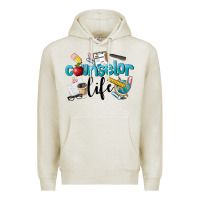 Oatmeal Heather Counselor Life Premium Hoodie - LillyAllenDesigns
